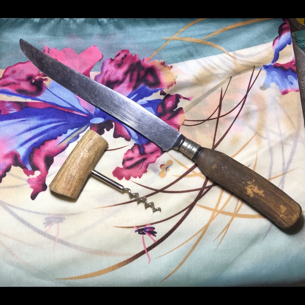 Vintage Antler corkscrew and Knife